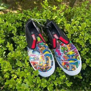Marvel Men's Collectible Super Heroes Comic Book Slip-On Shoes